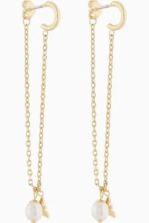 Emporio Armani Ohrringe mit Anhänger aus goldfarbenem Messing