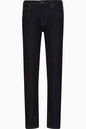 Emporio Armani Jeans J45 in Regular Fit aus gewaschenem Komfort-Denim 11,5 oz und Twill