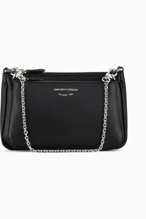 Emporio Armani Minitasche mit doppeltem Schulterriemen und Hirsch-Print