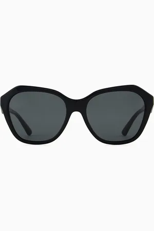 Emporio Armani Sonnenbrille mit unregelmäßig geformter Fassung für Damen