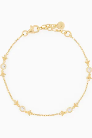 Emporio Armani Glieder-Armband aus goldfarbenem Sterlingsilber
