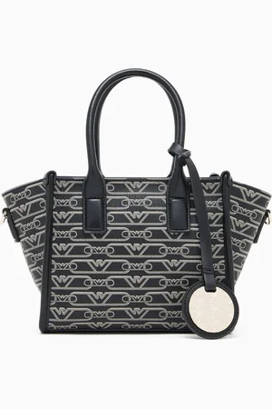 Emporio Armani Kleiner Shopper mit Allover-Monogramm-Print