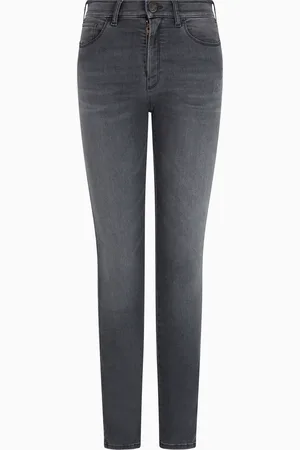 Emporio Armani Jeans J20 mit hohem Bund, sehr schmalem Bein aus Stretch-Denim, und gelasertem Logo