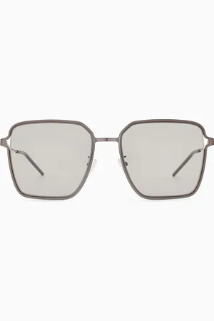 Emporio Armani Eckige Sonnenbrille in Asian Fit für Damen