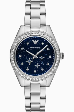 Emporio Armani Dreizeigeruhr aus Edelstahl
