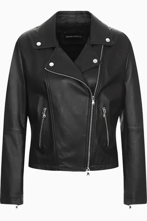 Emporio Armani Bikerjacke aus Lammnappaleder