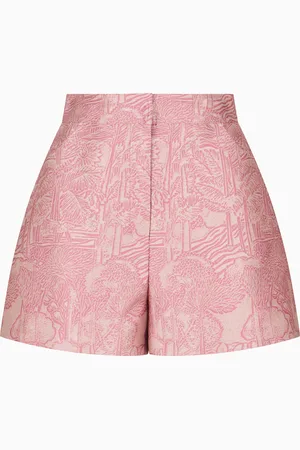 Emporio Armani Shorts aus Jacquard-Stoff mit exotischem Muster