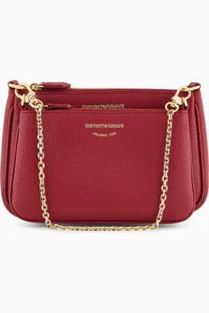 Emporio Armani Minitasche mit doppeltem Schulterriemen und Hirsch-Print