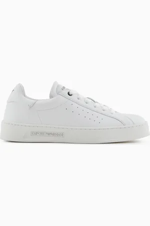 Emporio Armani Sneaker aus Leder mit Logo