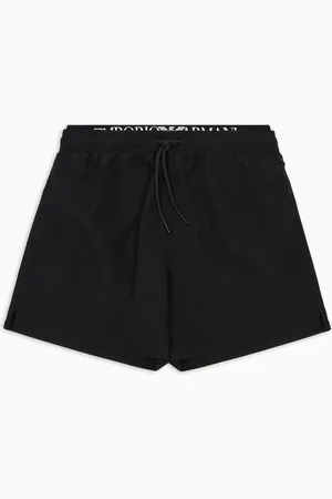 Emporio Armani ASV Badeshorts aus recyceltem Gewebe mit Logoband
