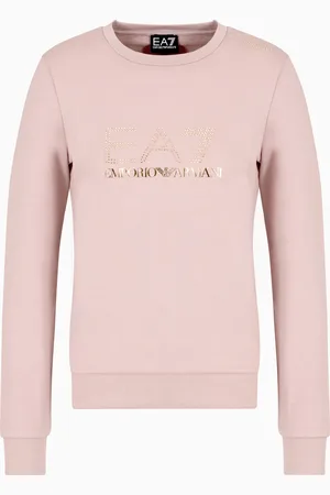 EA7 Evolution Sweatshirt mit Rundhalsausschnitt aus einer elastischen Viskosemischung