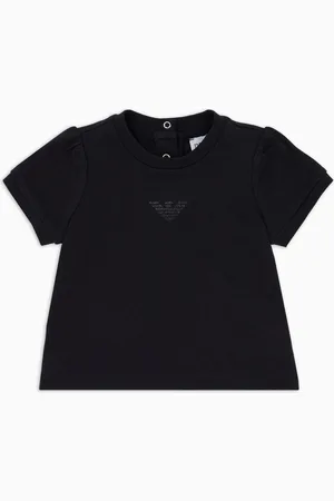 Emporio Armani T-Shirt aus Jersey mit Glitzer-Adler