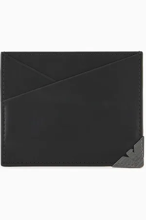Emporio Armani Hochwertiges Kartenetui aus pflanzlichem Leder
