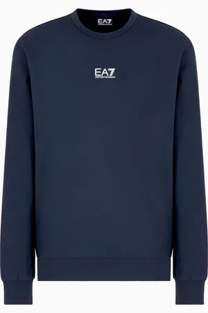 EA7 Core Identity Sweatshirt mit Rundhalsausschnitt aus Baumwolle