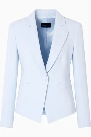 Emporio Armani Jacke aus Crêpe-Cady mit Revers