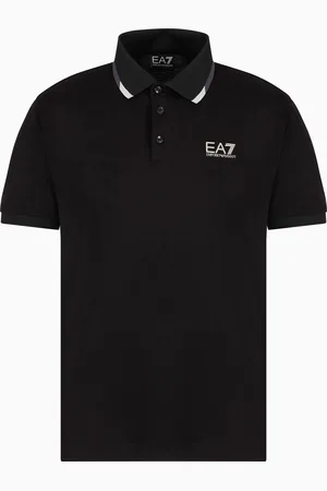 EA7 Summer Block Poloshirt aus Baumwoll-Jersey