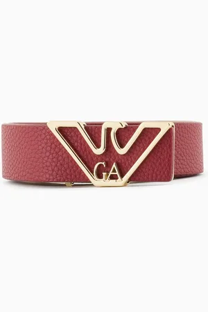 Emporio Armani Gürtel mit Adler-Plakette mit Hirsch-Print