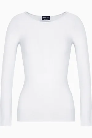 Giorgio Armani Pullover mit langen Ärmeln aus Viskose in Links-Verarbeitung