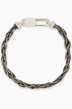 Giorgio Armani Geflochtenes Armband aus 925er