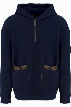 Giorgio Armani Sweatshirt mit Kapuze Neve aus Kaschmir und Baumwolle