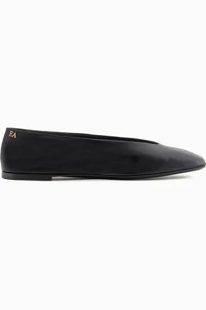 Emporio Armani Ballerinas aus Nappa mit eckiger Zehenpartie