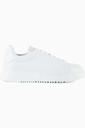 Emporio Armani Sneaker aus getrommeltem Leder