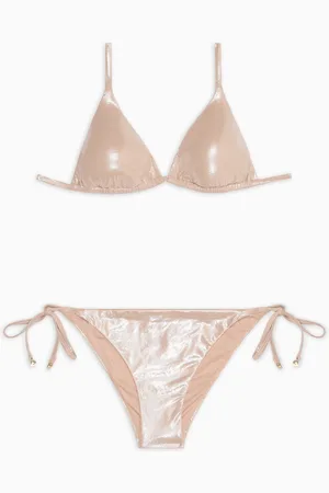 Emporio Armani ASV Gepolsterter Triangel-Bikini aus recyceltem Foliengewebe
