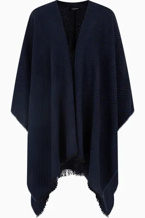 Emporio Armani Cape aus zweifarbiger Wolle
