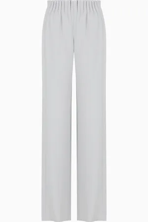 Emporio Armani Icon Hose mit gerafftem Bund aus Acetatmischgewebe mit Karomuster