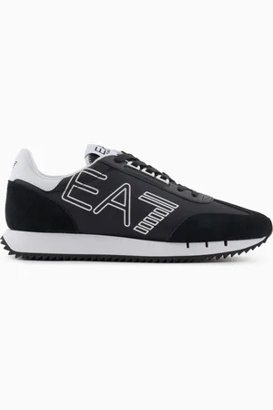 EA7 Black and White Vintage-Sneaker