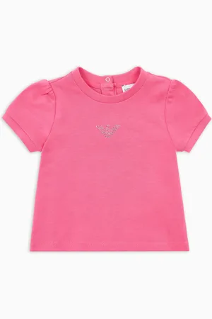 Emporio Armani T-Shirt aus Jersey mit Glitzer-Adler