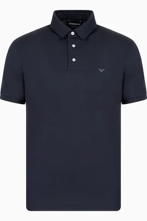 Emporio Armani ASV Jersey-Poloshirt aus Lyocell-Mischung