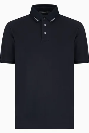 Emporio Armani Poloshirt aus Jersey mit Logo-Kragen