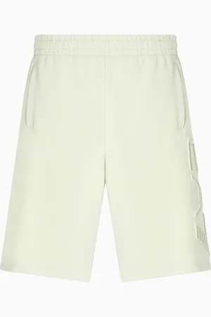 EA7 Logo Series Bermudashorts aus Bio-Baumwolle