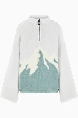 Giorgio Armani Neve Pullover aus Schurwolle-Mischung in Jacquard-Stoff-Verarbeitung