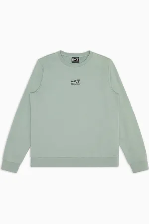 EA7 Core Identity Boy Sweatshirt mit Rundhalsausschnitt aus Baumwolle