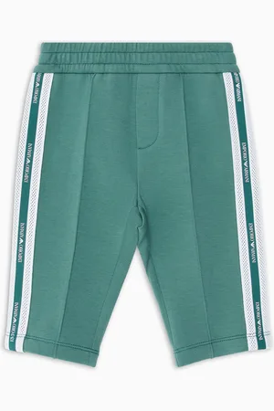Emporio Armani ASV Hose aus doppellagigem Jersey mit Logoband