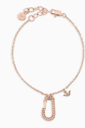 Emporio Armani Armreifen aus Edelstahl in Roségoldfarben