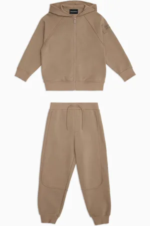 Emporio Armani Trainingsanzug mit Trainingsjacke mit Reißverschluss und Kapuze und Jogginghose