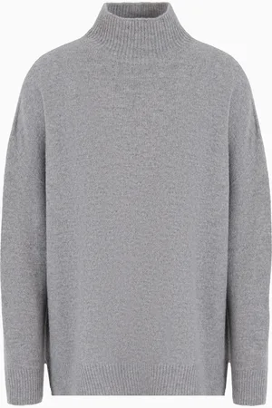Emporio Armani Rollkragenpullover der Icon-Sonderkollektion aus Schurwolle mit Vanisé-Karomuster