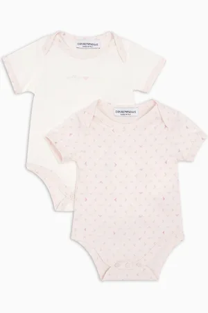 Emporio Armani Geschenkset mit zwei Bodys mit Allover-Optical-Adler-Print