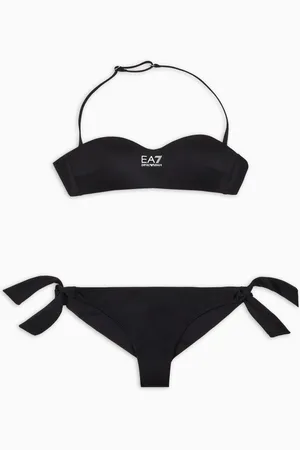 EA7 Bandeau-Bikini mit Logo