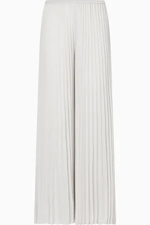 Emporio Armani Plissierte Hose aus Techno-Georgette