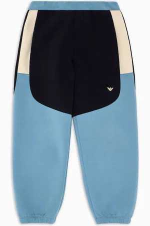 Emporio Armani ASV Jogginghose mit Colorblock-Details aus doppellagigem Jersey