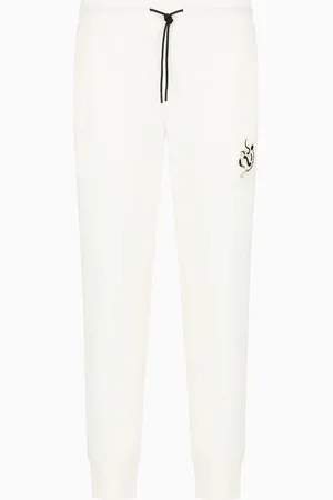 Emporio Armani ASV Jogginghose aus doppellagigem Jersey mit Mondneujahr-Stickerei