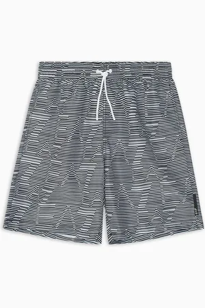 EA7 Logo Series Bade-Bermudashorts mit Allover-Logoprint