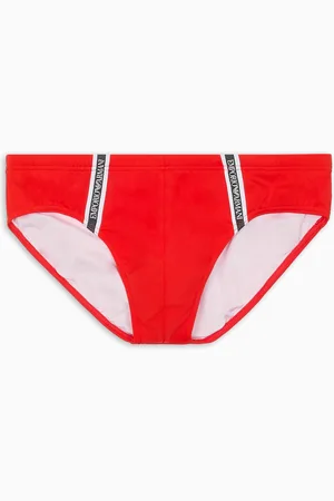 Emporio Armani ASV Badeslip aus recyceltem Nylon mit Logoband