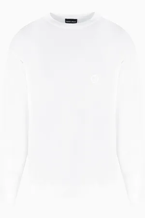 Giorgio Armani Sweatshirt mit Rundhalsausschnitt, gefertigt aus Viskose