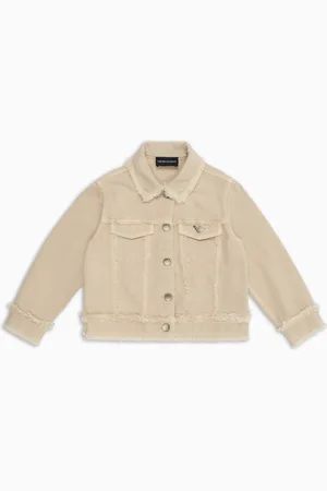 Emporio Armani Jacke aus Denim mit Stückfärbung