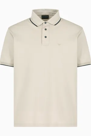 Emporio Armani Poloshirt aus Stretch-Pikee mit gesticktem Mikro-Adler